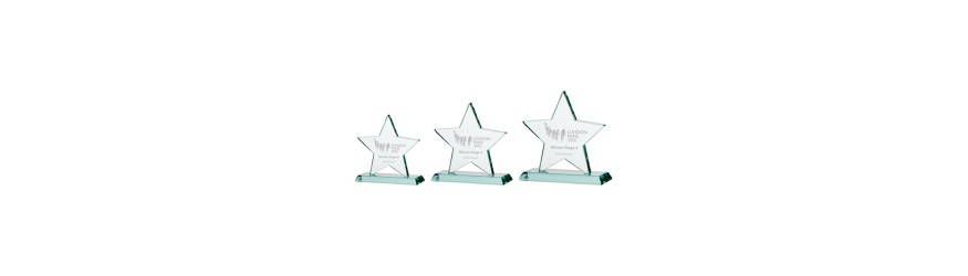 GALAXY STAR JADE GLASS AWARD - 135MM (12MM THICK)